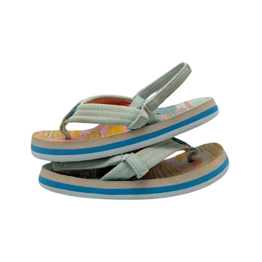 Reef Multi Color Little Ahi Flip Flop Size Toddler 9/10